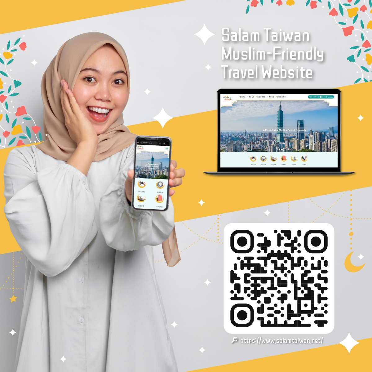 Aim to double Muslim tourists, Taiwan launches a dedicated Muslim-Friendly Tourism Information Website